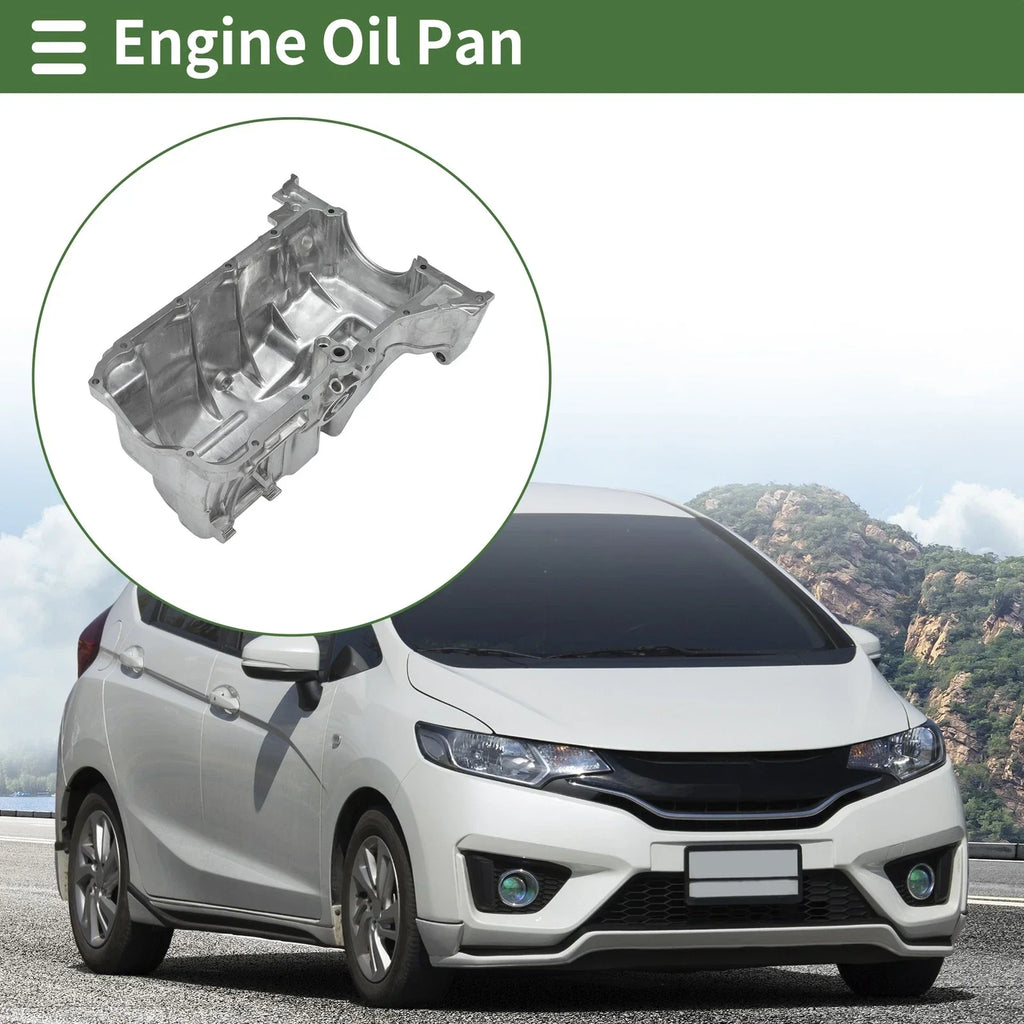 Engine Oil Pan for Honda Fit Base (2009-2013) - 1 x Aluminum Cover