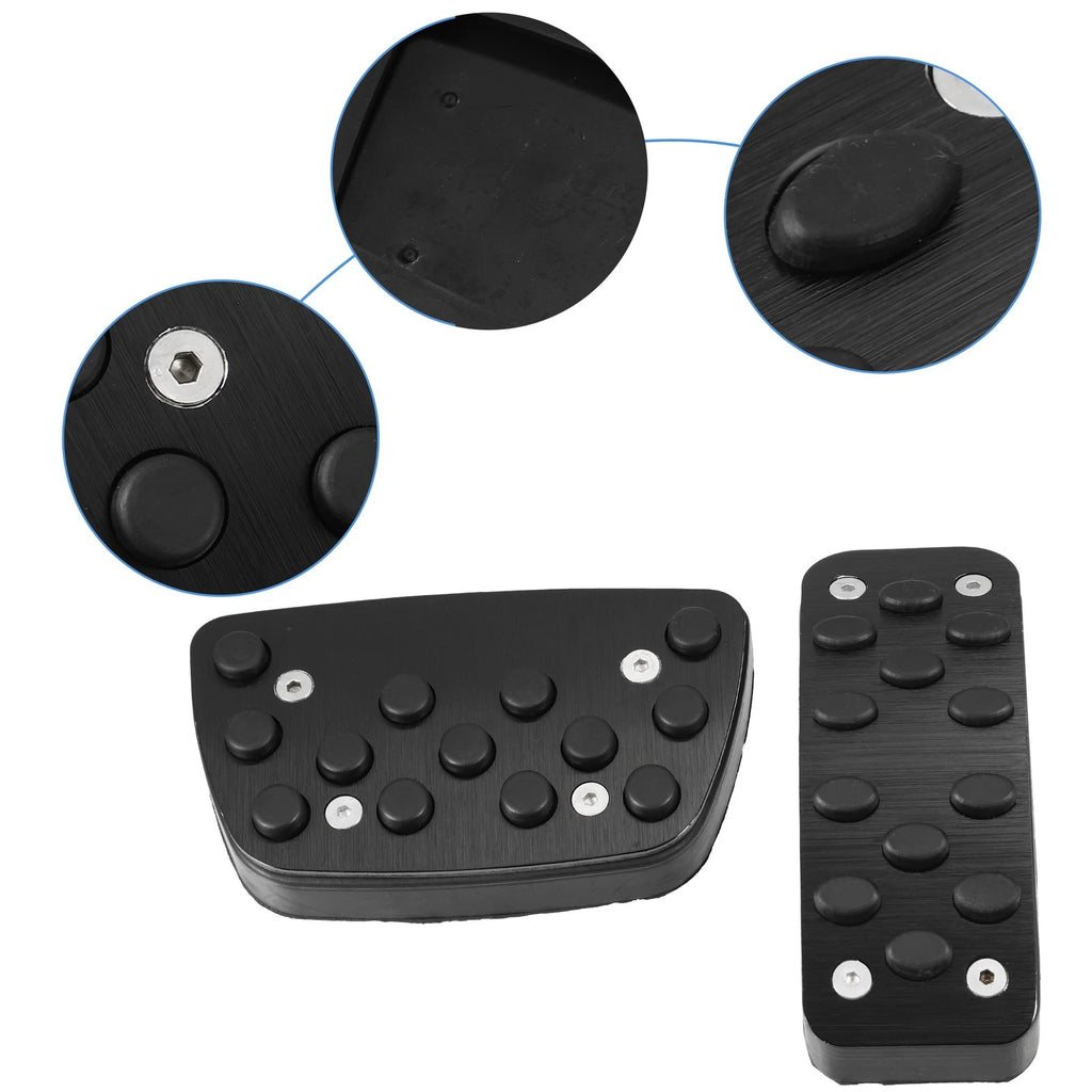 2X Brake Gas Accelerator Pedal Covers for Toyota Camry (2012–2017) Black 718844610445