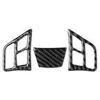 3 Pcs Black Steering Wheel Cover Trim for BMW 3 Series (2005-2012)