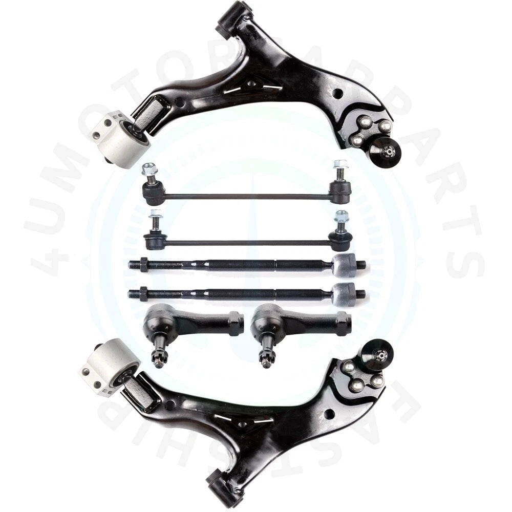 Set of 8 Control Arms Sway Bars Tie Rods for Chevy Equinox Pontiac Torrent (2006–2007)