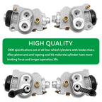 Front Brake Wheel Cylinders & Shoes Kit for Honda Rancher 350 TRX350 (2000–2003)