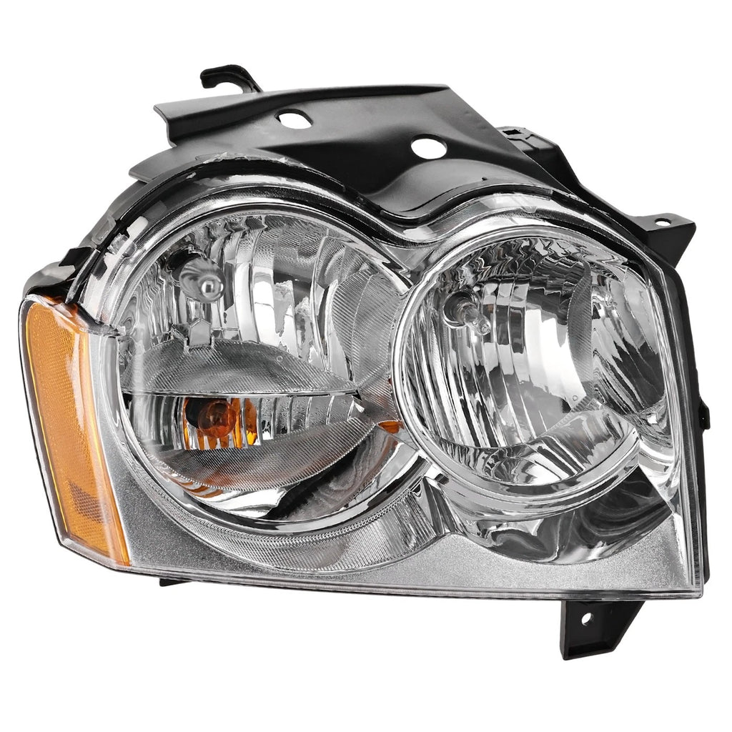 RH Headlight for Jeep Grand Cherokee (2005–2007) Halogen with Bulb