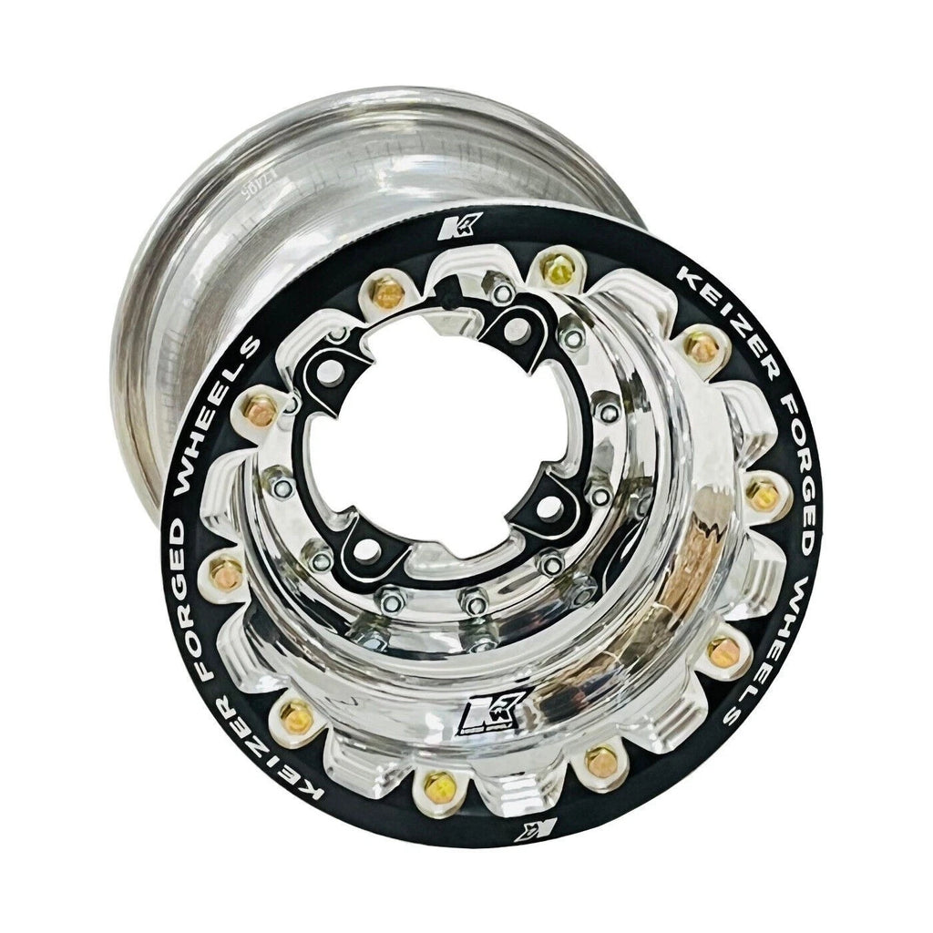 Set of 4 Keizer Forged Beadlock Rims for TRX 450R 450ER 400EX 250R (Polished)