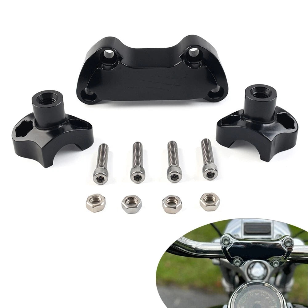 1.7" Handlebar Risers Top Clamp for Harley Dyna Softail Sportster