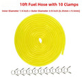 Fuel Line 1/4 Inch ID 3/8 Inch OD for Lawn Mower (10 Feet Long)