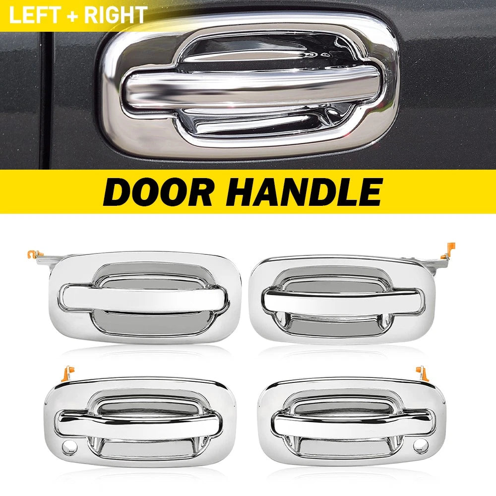 Set of 4 Chrome Door Handles for GMC Yukon XL 1500 (2000–2006)