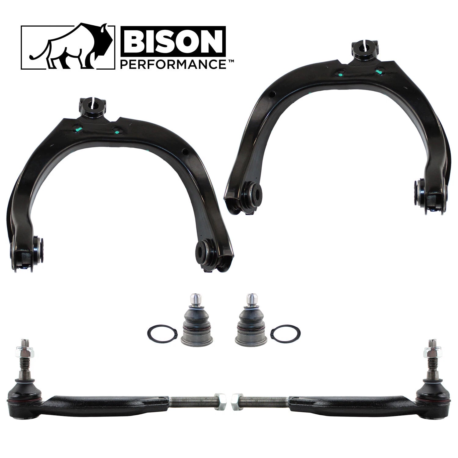 6pc Upper Control Arms Outer Tie Rods Kit for Buick Chevy GMC