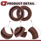 Set of 2 Oil Seal Rotary Shaft Seal FKM Rubber 22x38x8mm