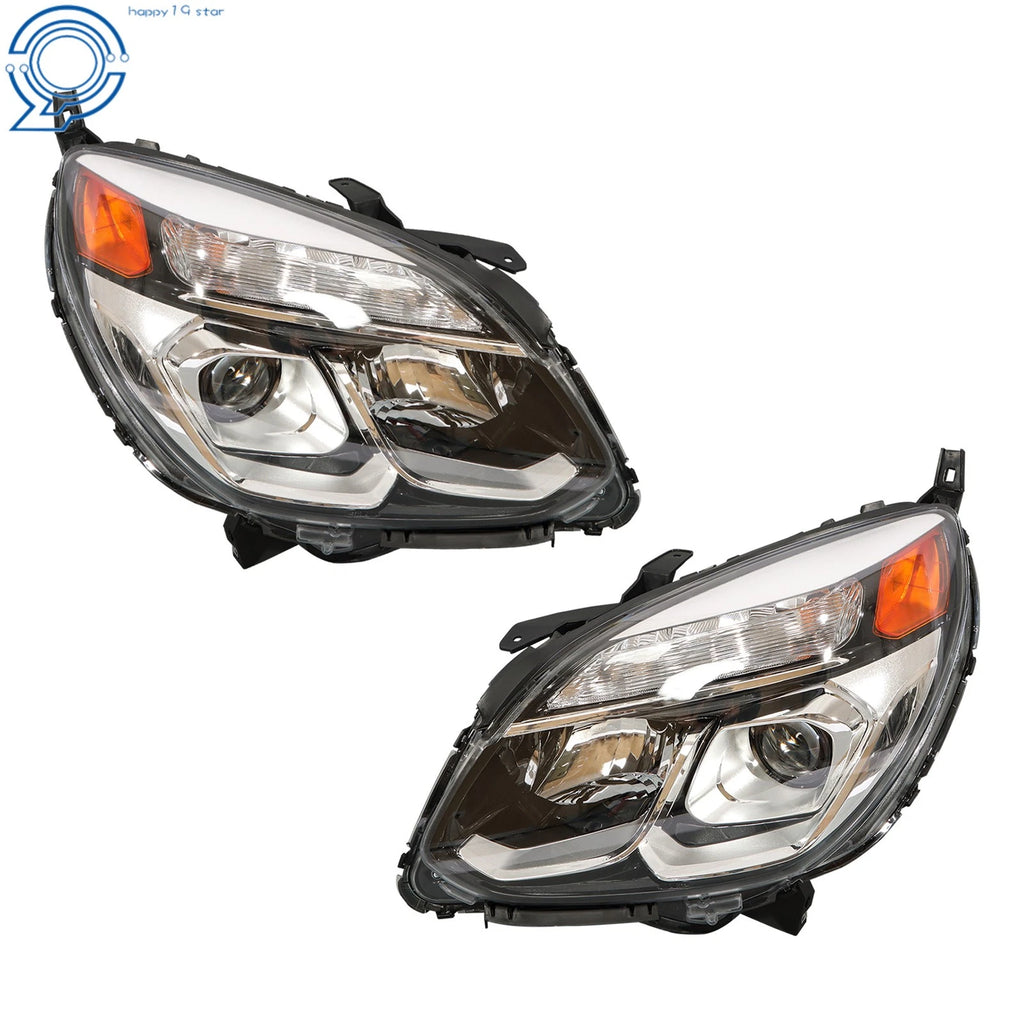 Driver & Passenger Headlight for Chevy Equinox (2016–2017) Halogen Projector