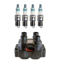 Denso Ignition Coil & Iridium Power Spark Plugs Kit for Mercury Ford L4