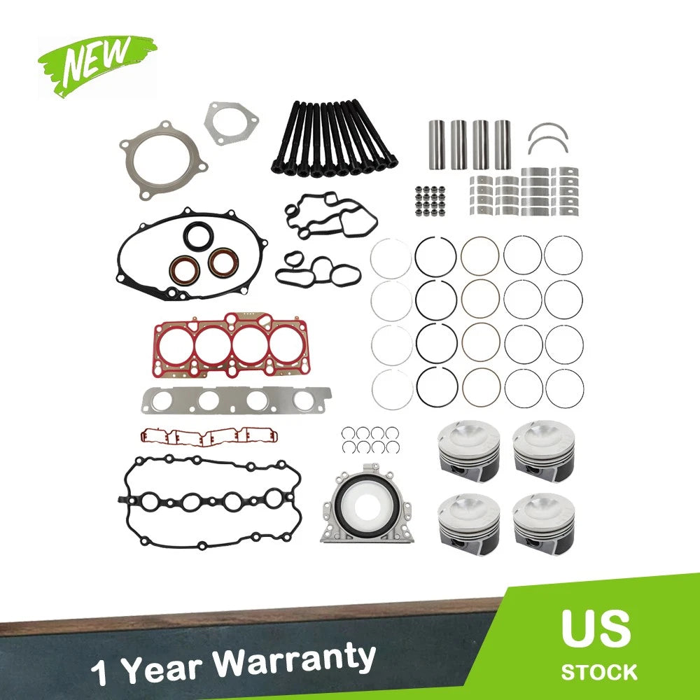 Engine Rebuild Overhaul Kit for Audi A4 VW 2.0 (BWA BPY EA113)
