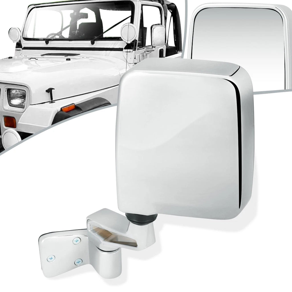 OE Style Manual Side View Door Mirror Left for Jeep Wrangler (1987–1995) CH1320189