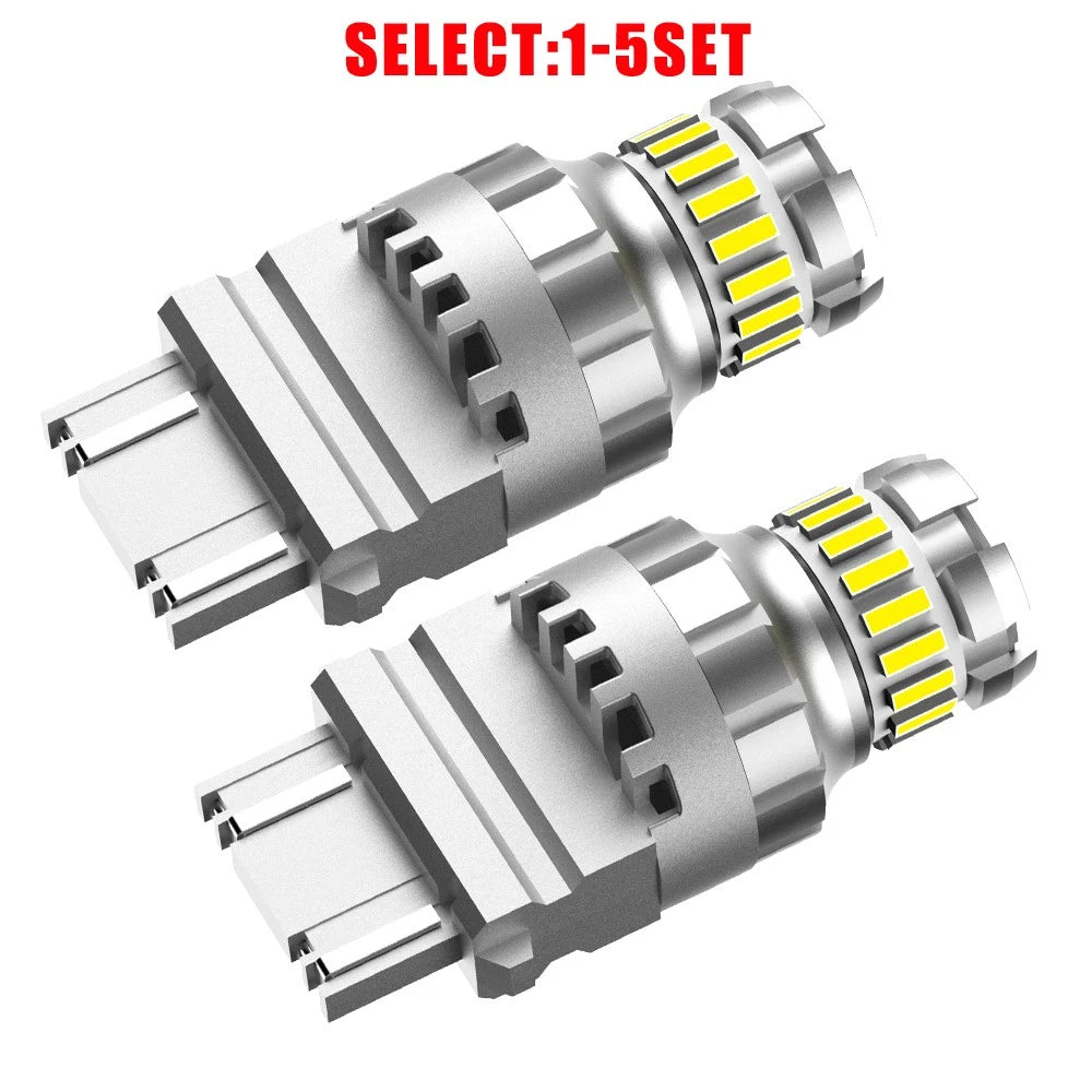 Set of 2 3157 3156 LED Reverse Backup Brake Tail Light Bulbs for