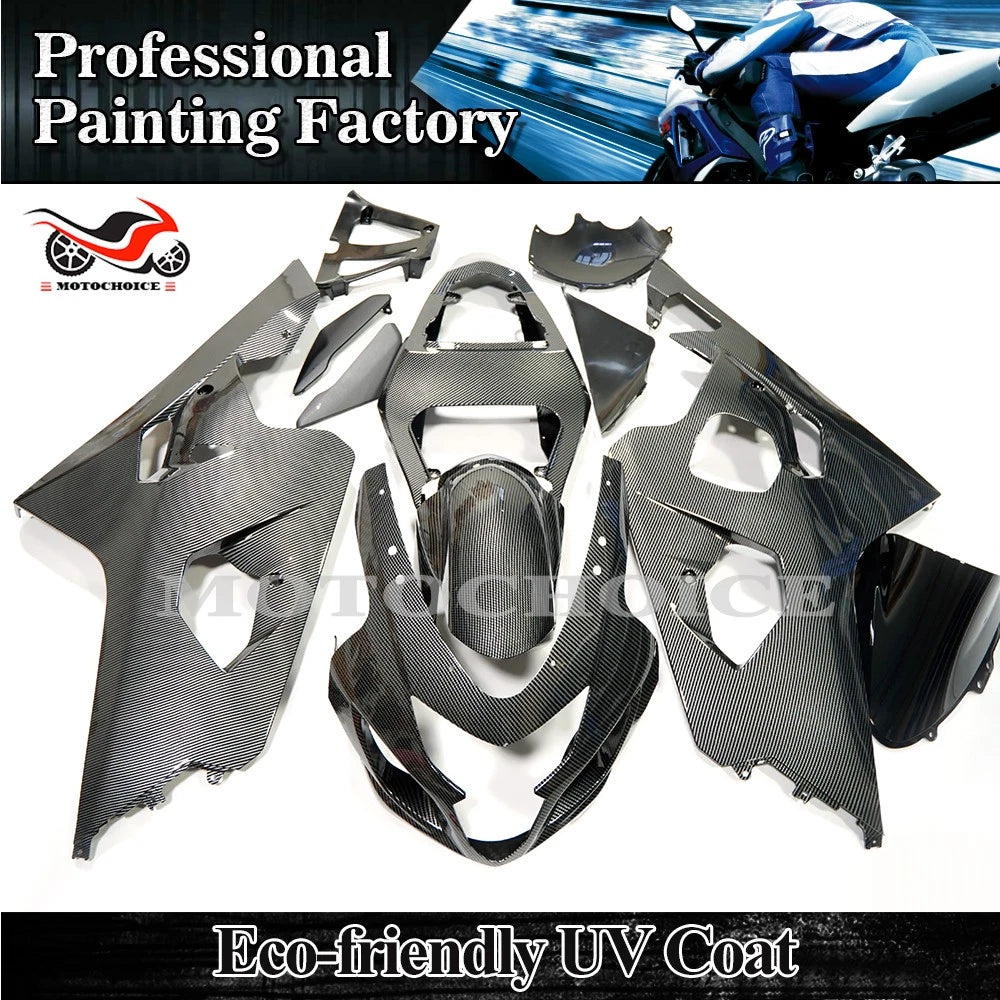 10-Piece Carbon Fiber Fairing Kit for Suzuki GSXR600 GSXR750 (2004–2005)