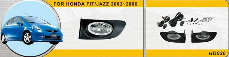 Yellow Fog Lamp Driving Light H11 for Honda Fit Jazz (2003-2007)