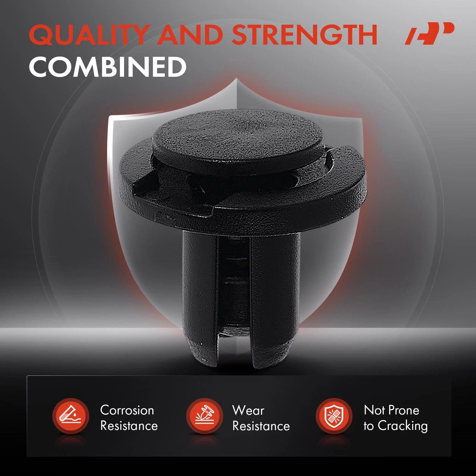 50Pcs 10mm Nylon Grille Mounting Retainer for Honda Civic