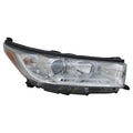 Replacement Passenger Headlight Assembly w/Chrome Bezel w/Smoked Chrome Accent