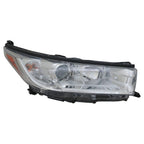 Replacement Passenger Headlight Assembly w/Chrome Bezel w/Smoked Chrome Accent