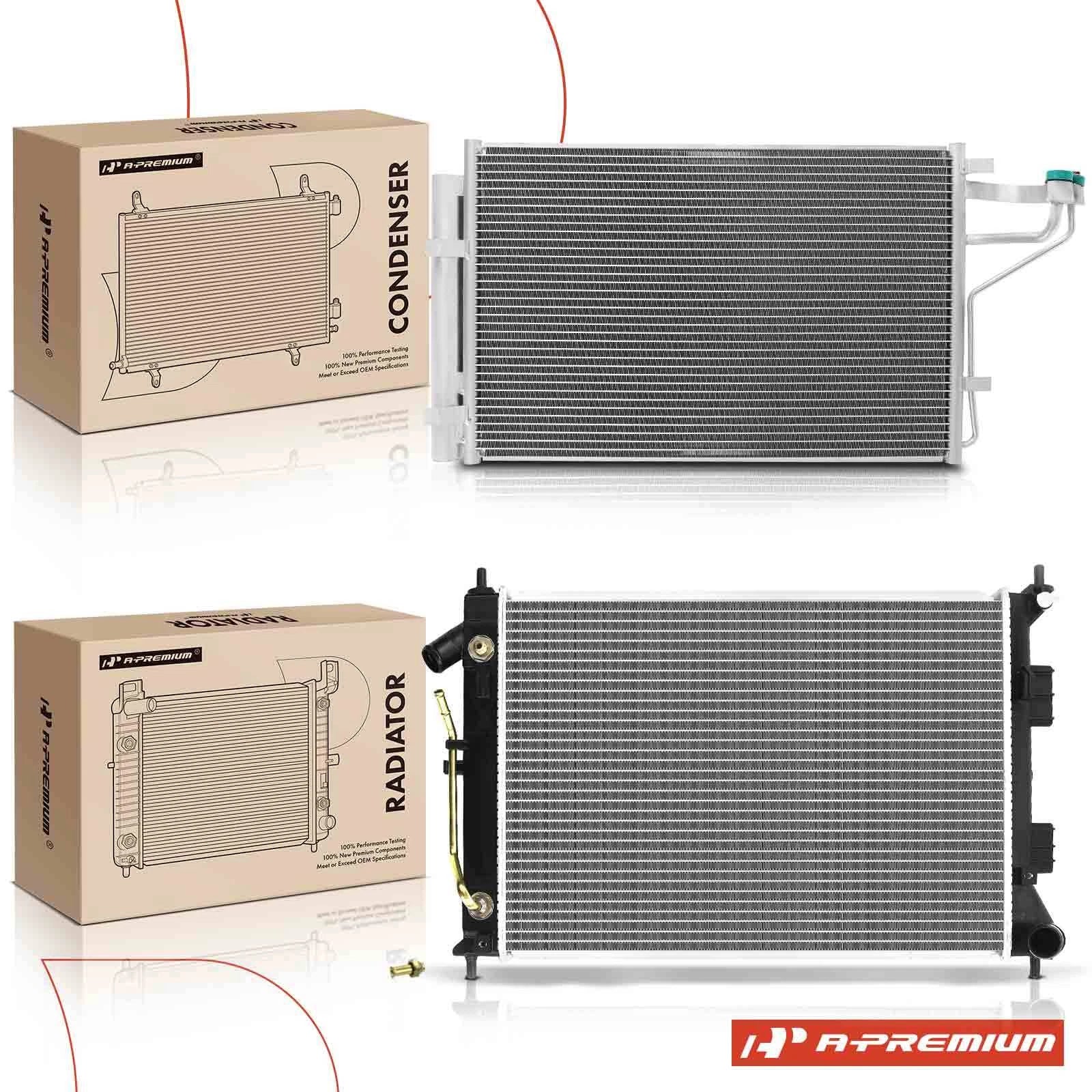 2X Radiator & AC Condenser Cooling for Kia Forte Koup (2015–2016)