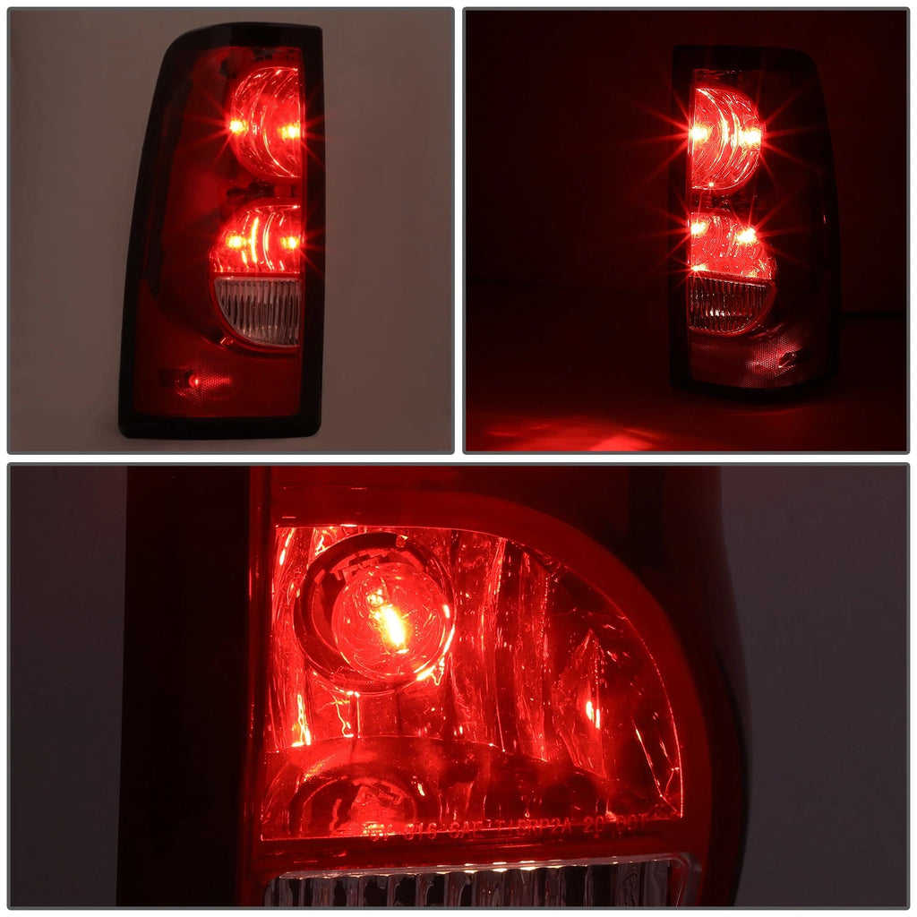 Smoked Rear Brake Tail Lights for Chevy Silverado 1500 2500 3500 (2003–2007)
