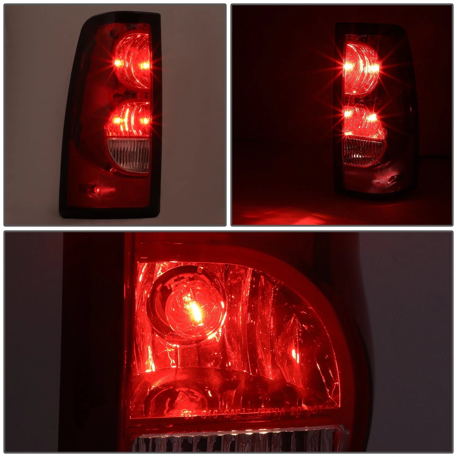 Smoked Rear Brake Tail Lights for Chevy Silverado 1500 2500 3500 (2003–2007)