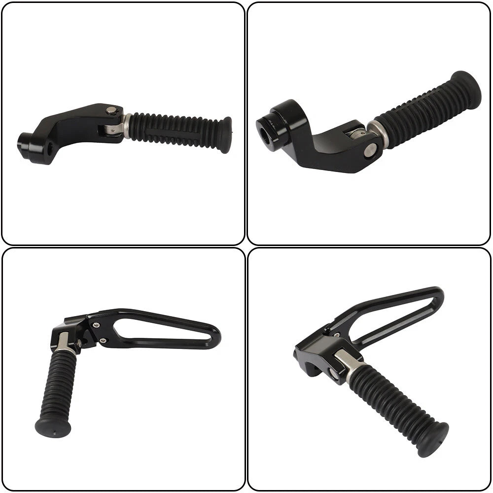 Rear Foot Rests for BMW R18 Motorcycle (2020â2023) Black Pegs