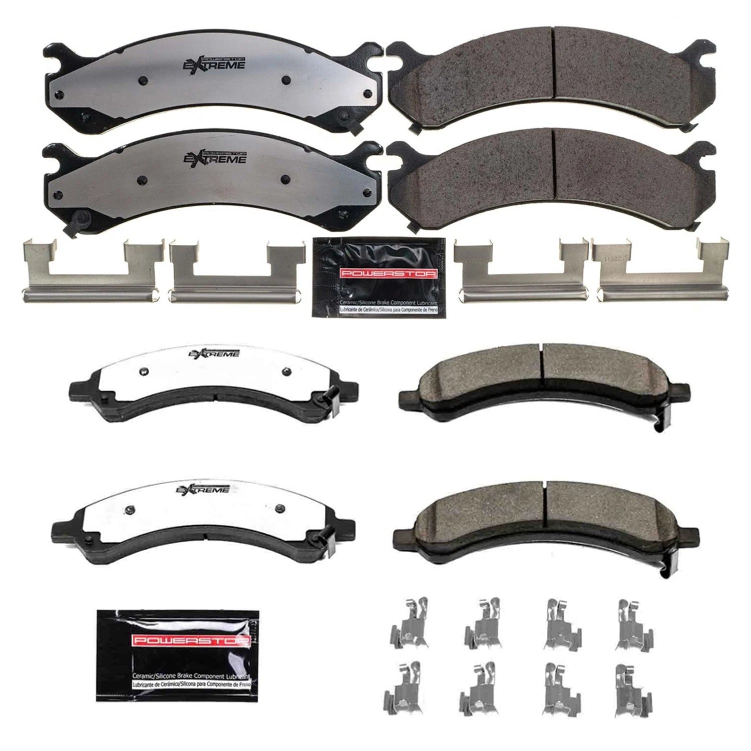 PowerStop Z36 Carbon-Fiber Ceramic Brake Pads Kit for Savana 3500 (2010–2023)
