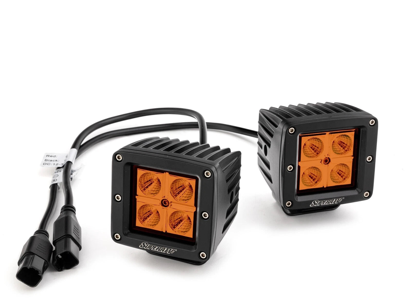 3" Amber LED Cube Lights for SuperATV (See Fitment)