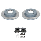 Set of 2 DuraGo Rear Rotors & Akebono ProACT Ceramic Pads for Elantra GT, Soul
