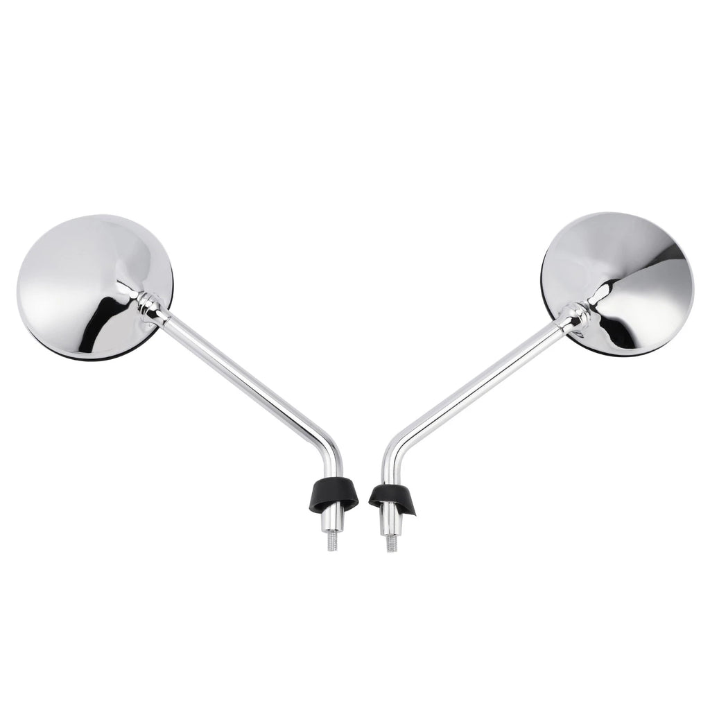 Chrome Rearview Mirror Set for Vespa LX 50 2T/4T & LX 125 & LX 150 (2005–2013)