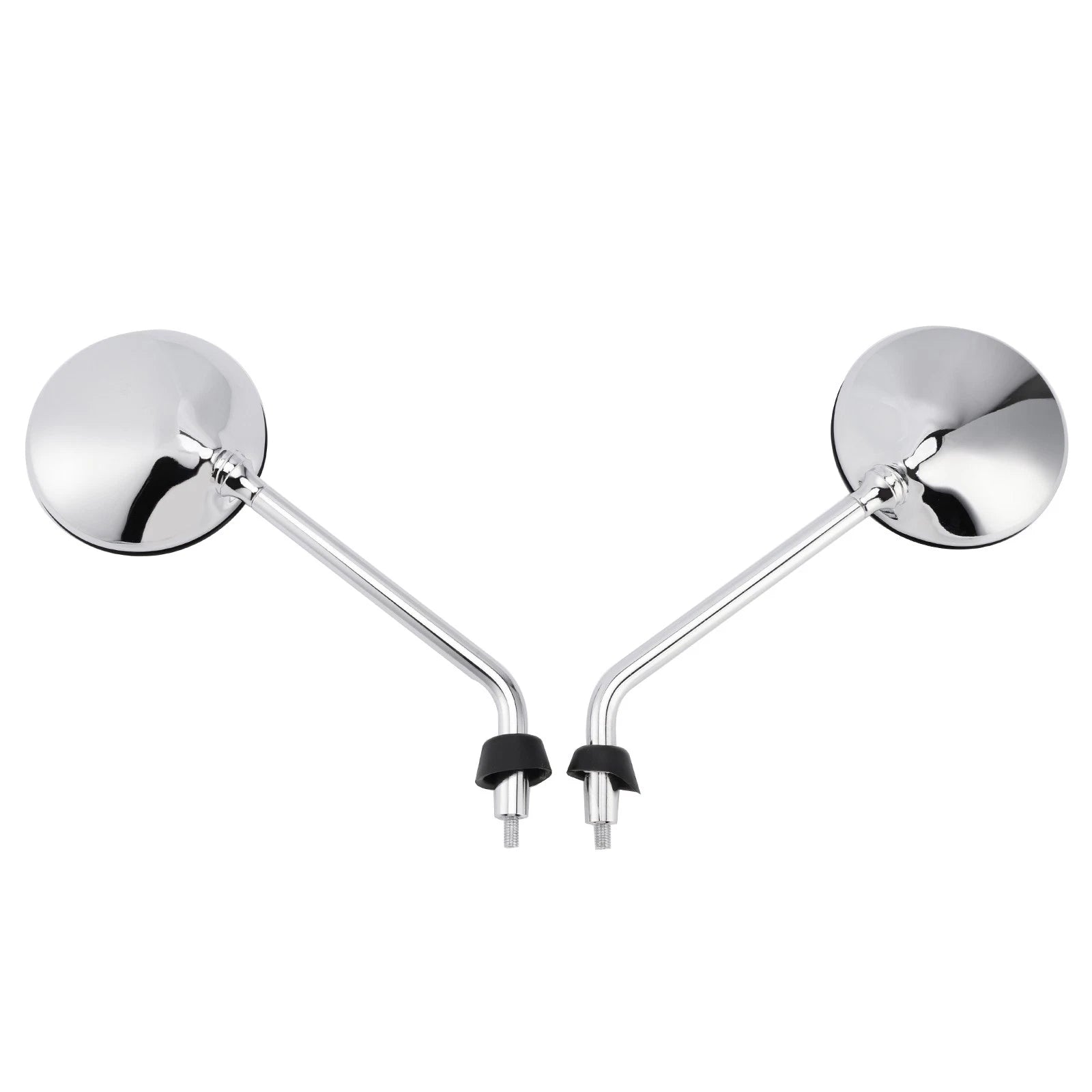 Chrome Rearview Mirror Set for Vespa LX 50 2T/4T & LX 125 & LX 150 (2005–2013)