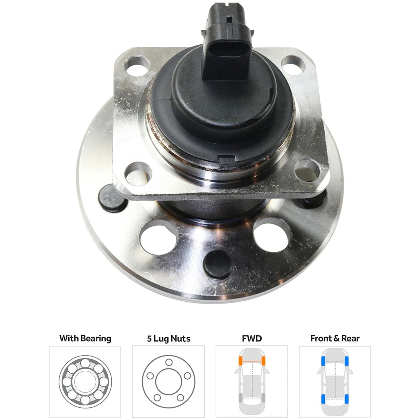 Wheel Hubs for Buick LeSabre (2000–2001) with Bearing & Sensor