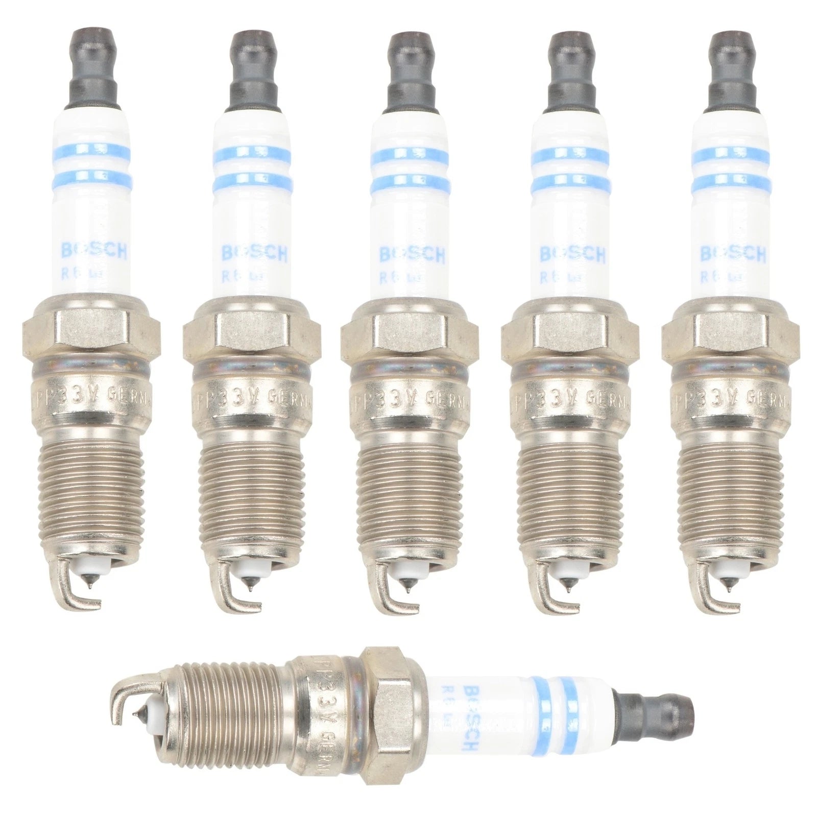 Set of 6 Bosch OE Fine Wire Double Platinum Spark Plugs for Ford Mazda Mercury