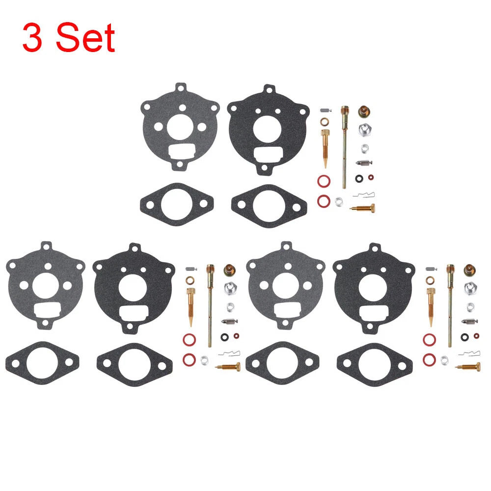 Set of 3 Carburetor Gasket Repair Kit for Briggs (394693, 291763, 295938, 142300-143457)