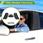 10 Pcs Pillar Window Trim for Chevy Cruze (2011–2015) Black