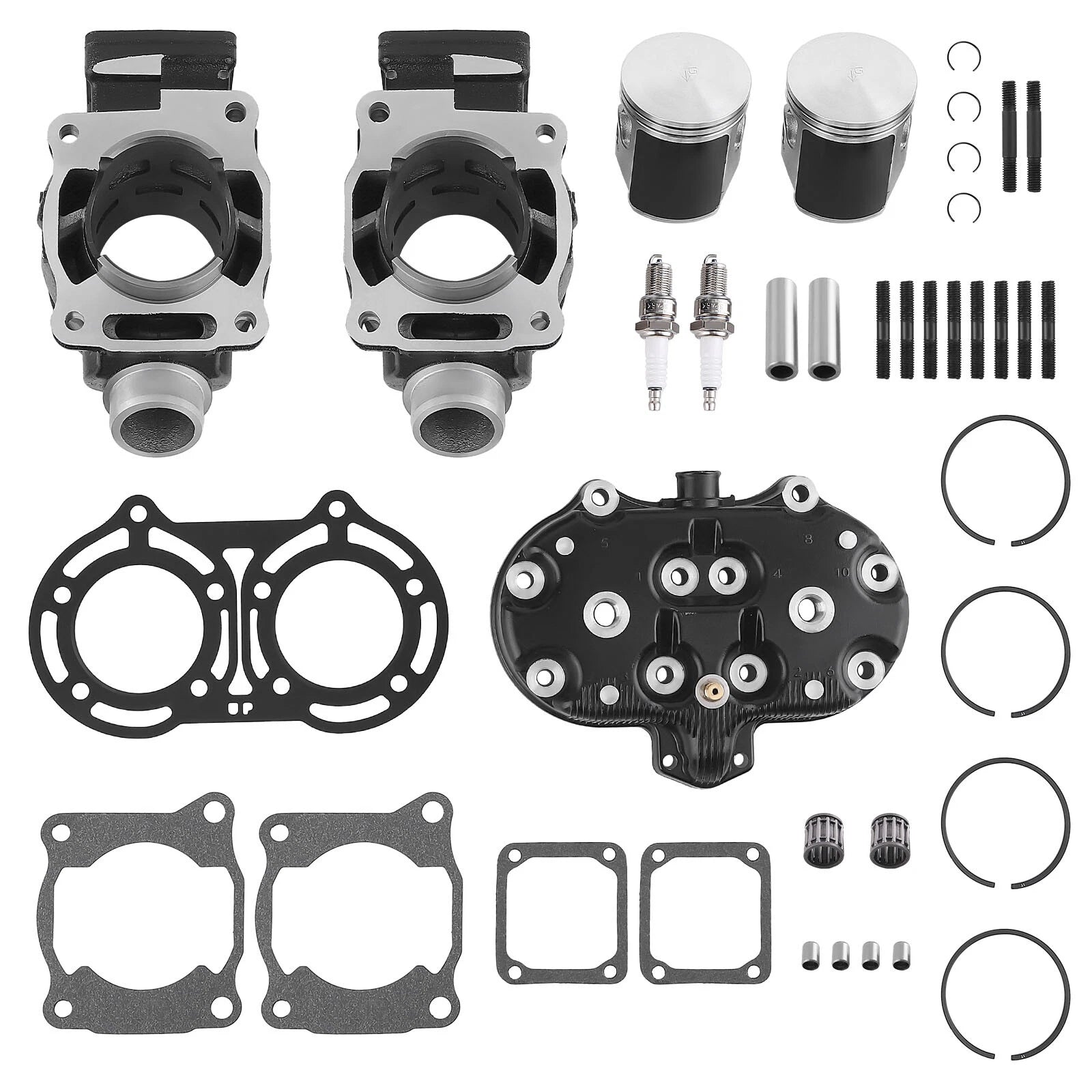 Top End Rebuild Kit for Yamaha Banshee 350 (1987–2006) - Cylinder Head, Piston, Gasket