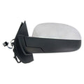Replacement Brushed Driver Side Power Door Mirror w/Heated Glass