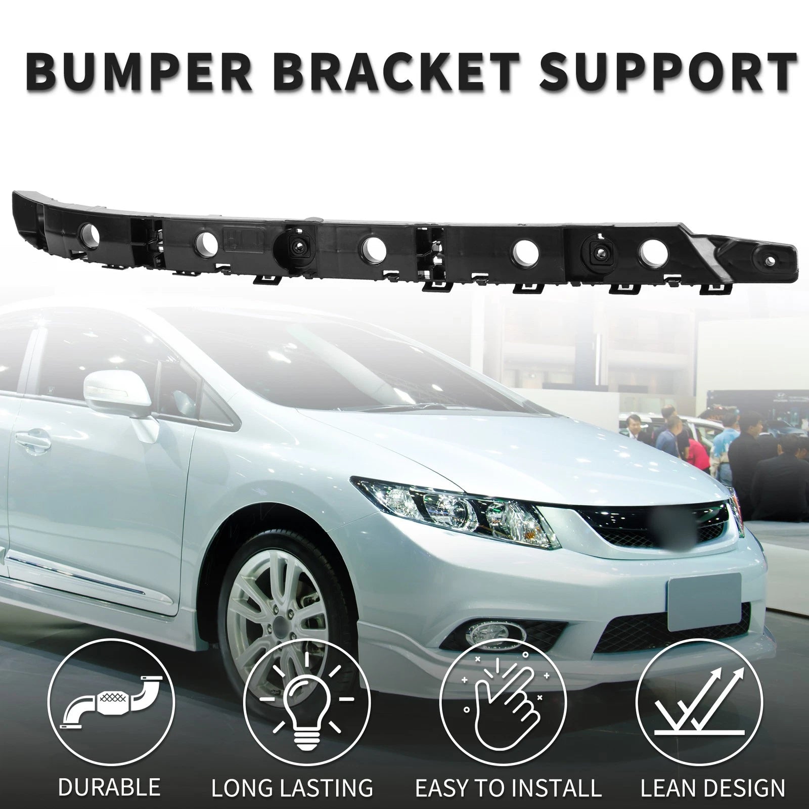 Left Rear Bumper Retainer Bracket No. 852214CE0A for Nissan Rogue (2014–2017)