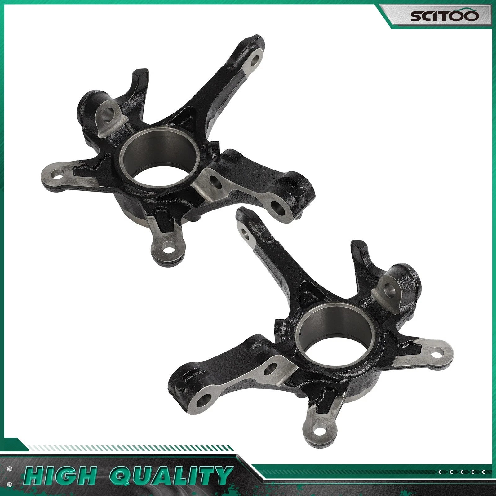 2X Front Left & Right Steering Knuckle for Honda Civic (2012)