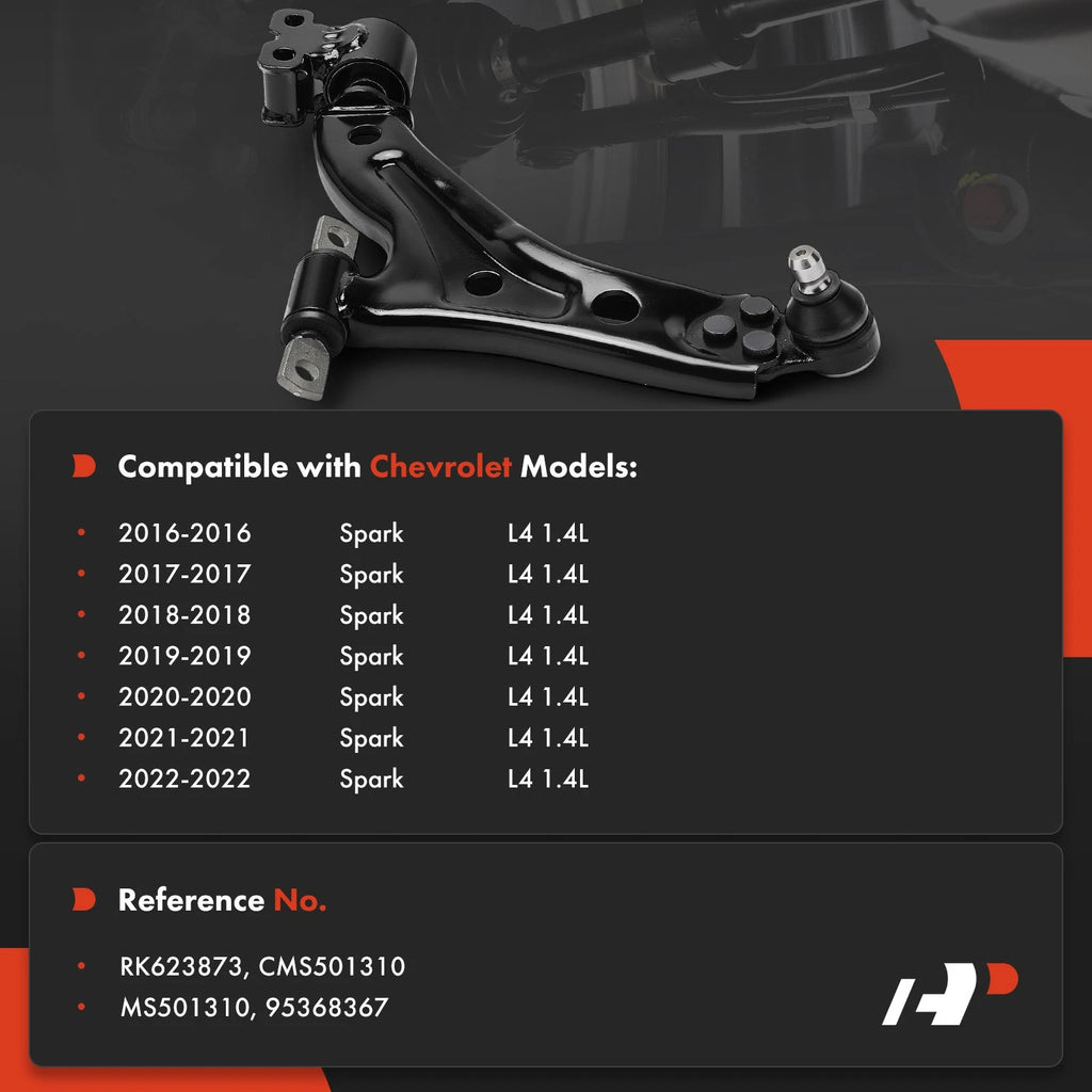 Front Left Lower Control Arm with Ball Joint for Chevrolet Spark (2013-2022)
