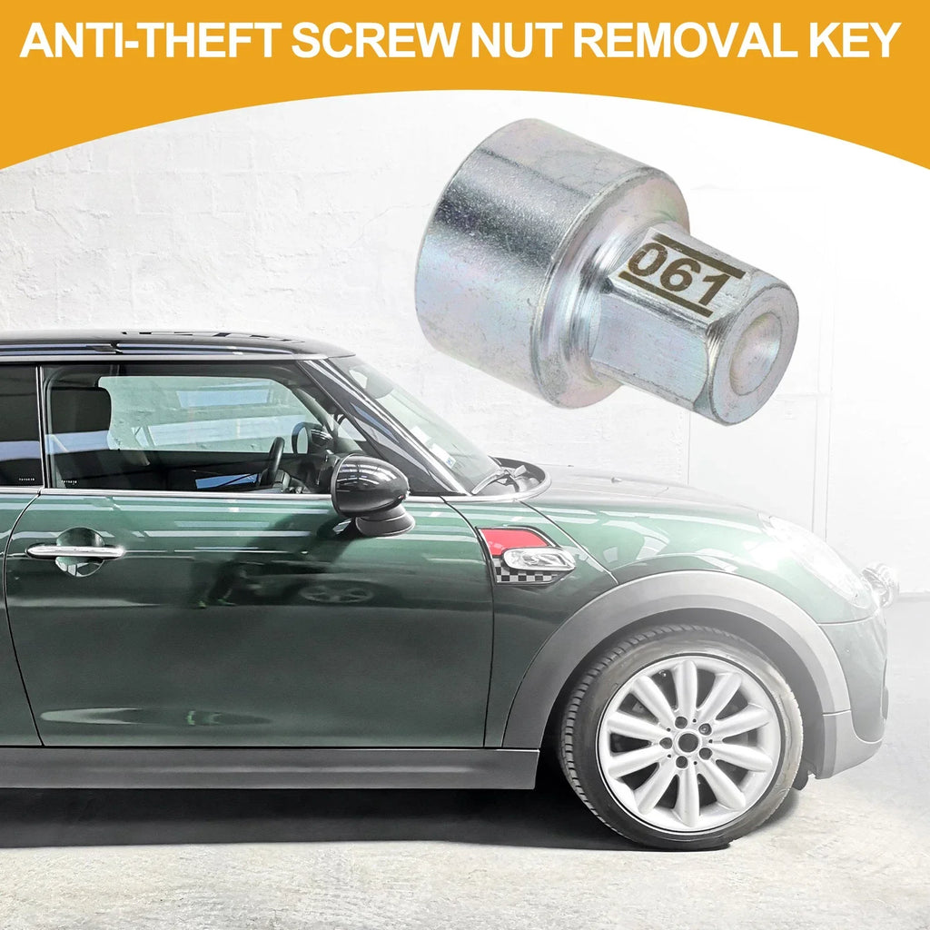 Wheel Lock Lug Nut Antitheft Removal Key Socket for BMW MINI Cooper