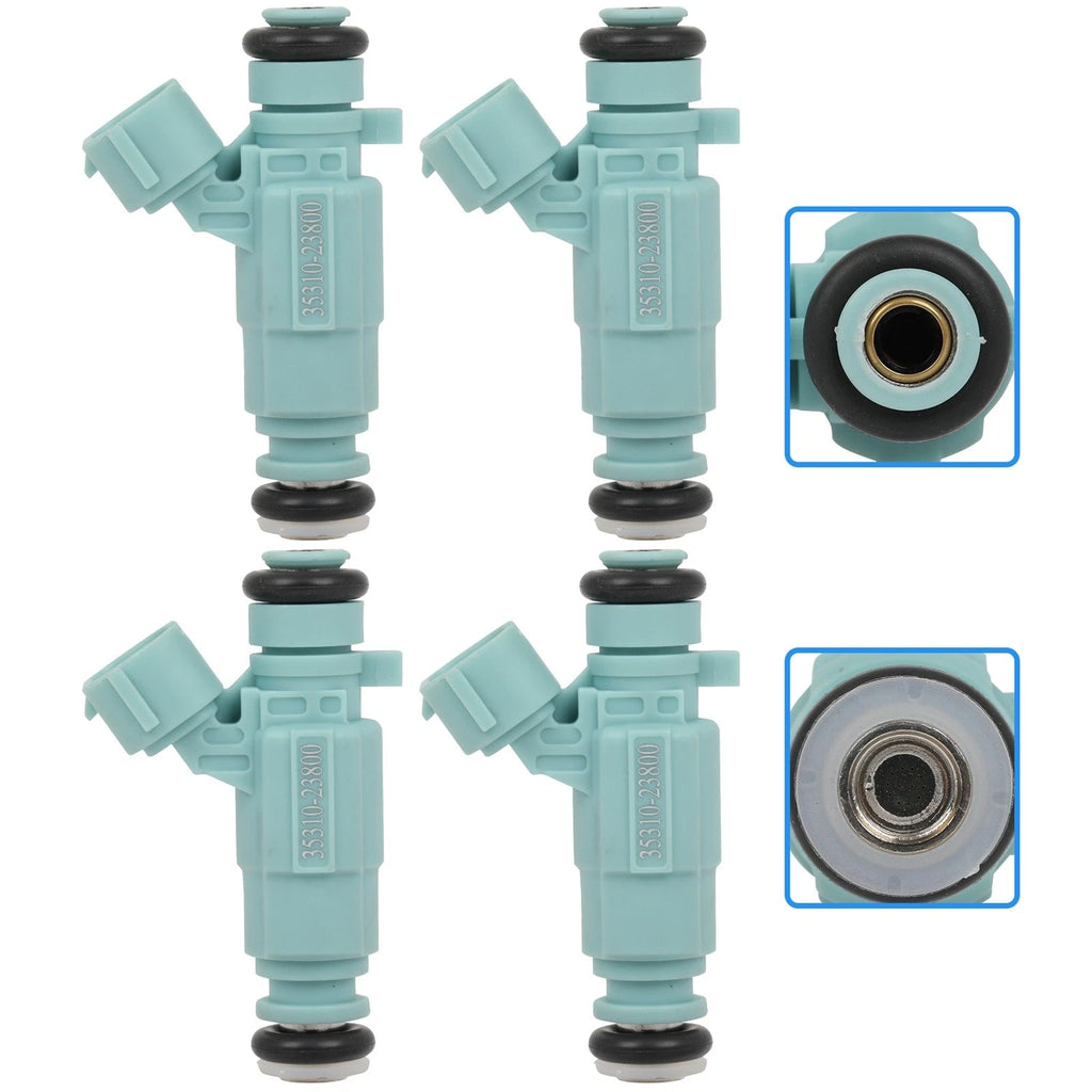 Set of 4 Fuel Injectors for Hyundai Elantra, Kia Spectra (2006–2009)