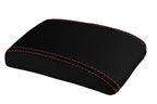 Console Lid Armrest Cover for Subaru Impreza (2000–2007) Carbon Fiber Red Stitch