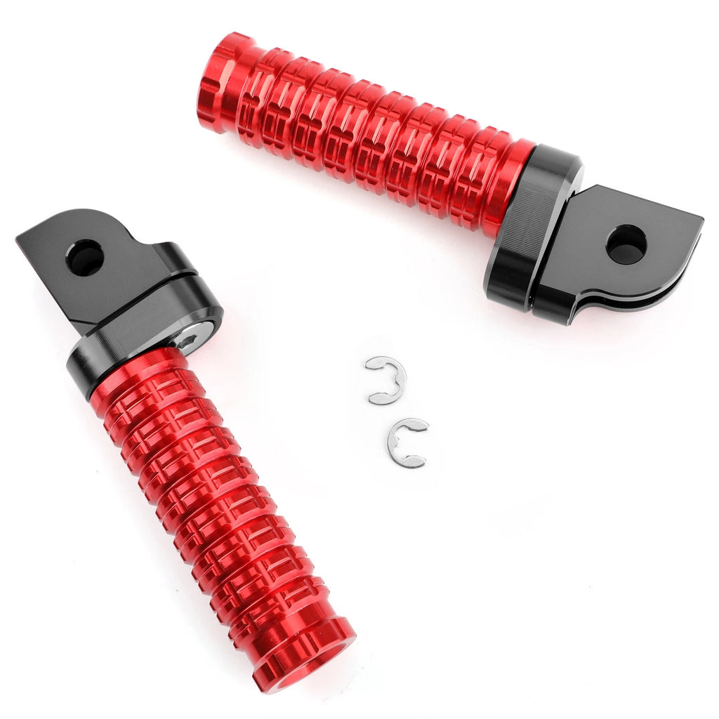 Front Footpegs for Yamaha MT-03 MT/FZ07 MT/FZ09 MT/FZ10 FZ8 FZ1 Tracer900 (2016–2023) Red