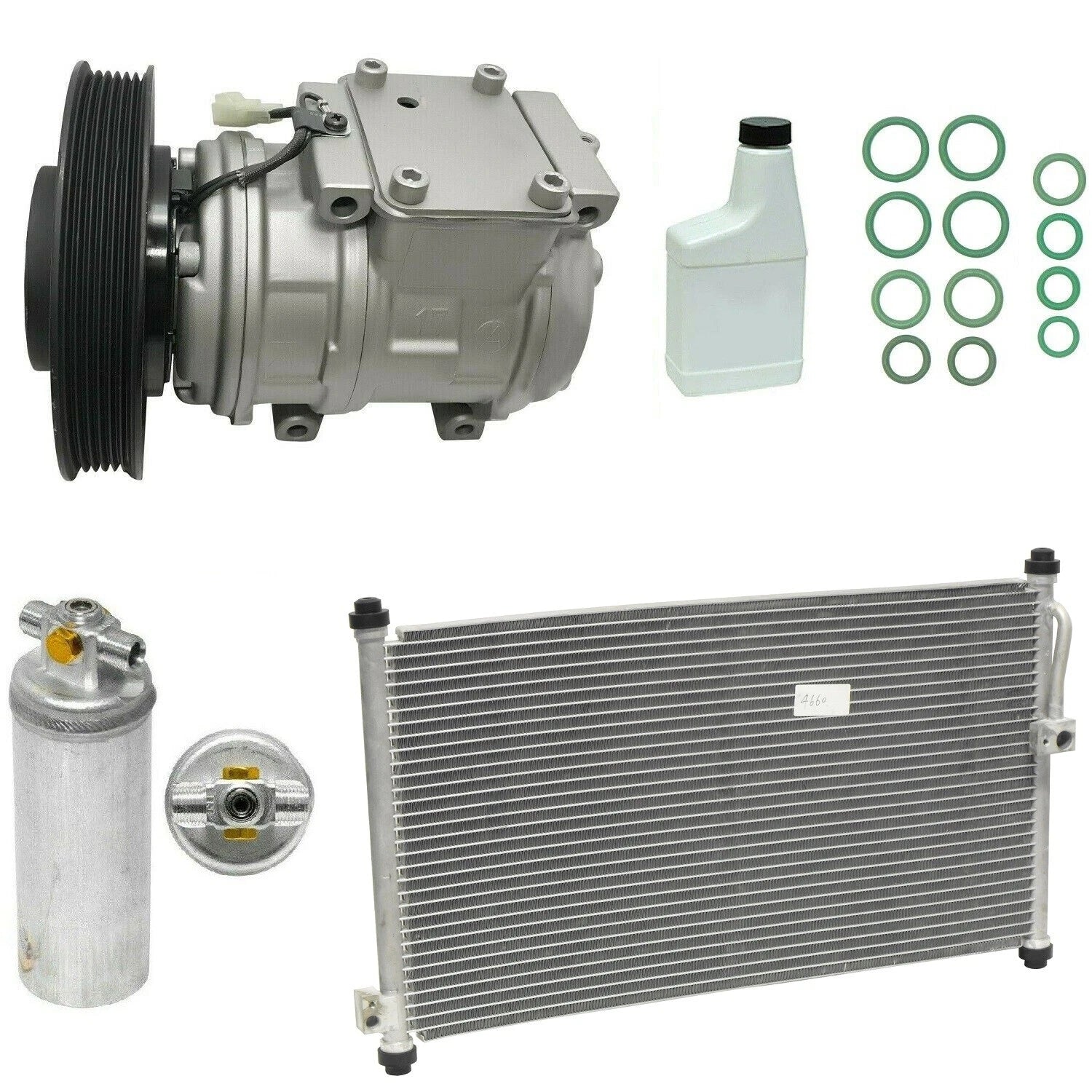 AC Compressor Kit With Condenser for Toyota Hilux (2005–2015)