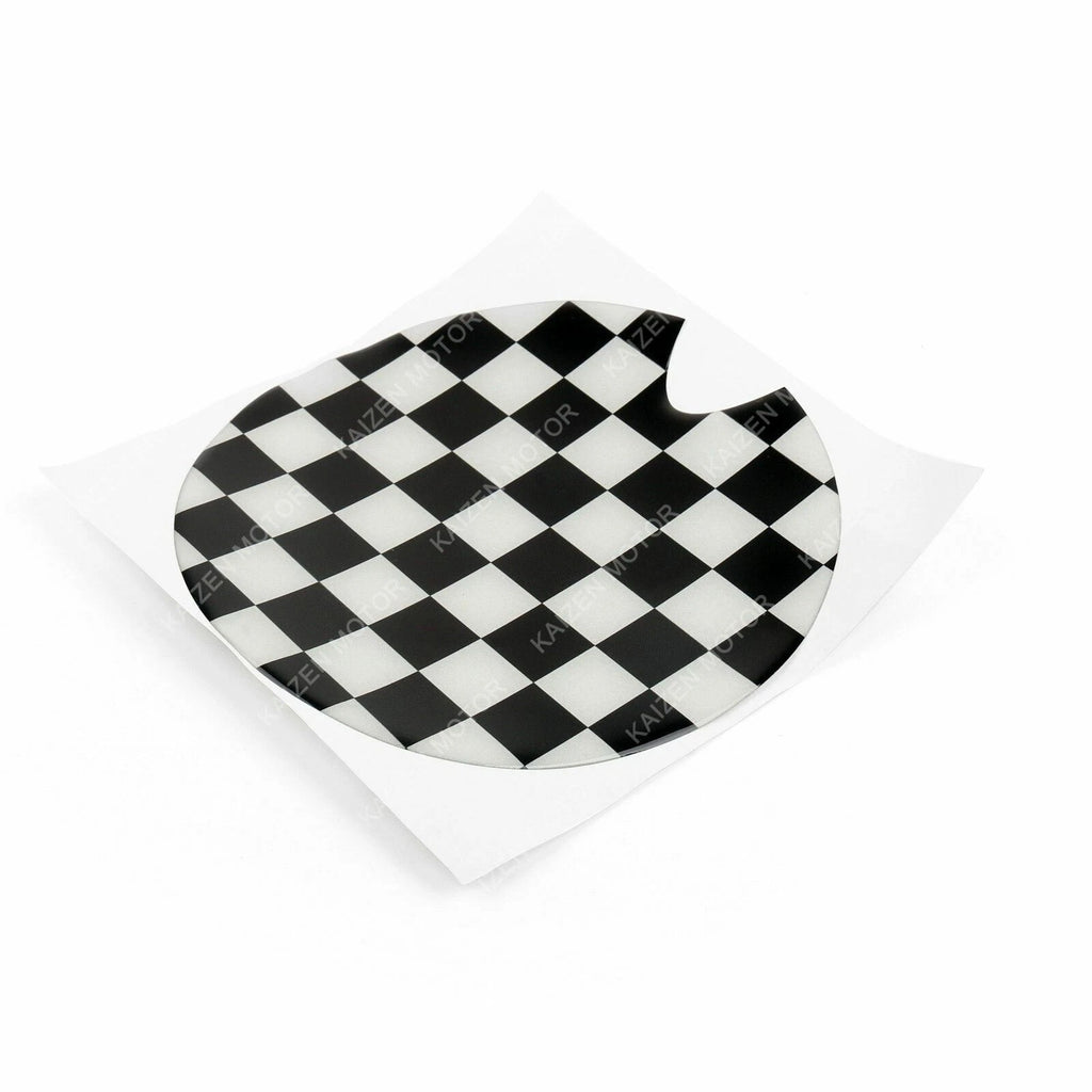 Checkered Gas Cap Cover for Mini Cooper (2014-2019)