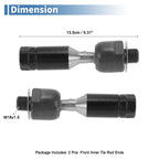 2 Pcs Front Inner Tie Rod End Links for Isuzu Ascender (2003–2008) EV80965