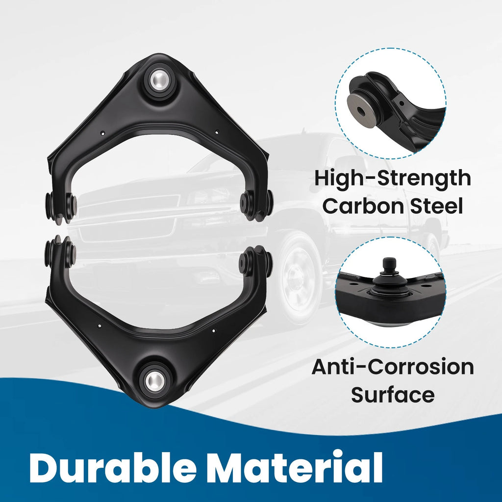 10x Front Upper Control Arms Tie Rod for Chevy Silverado Sierra HD (2011–2019)