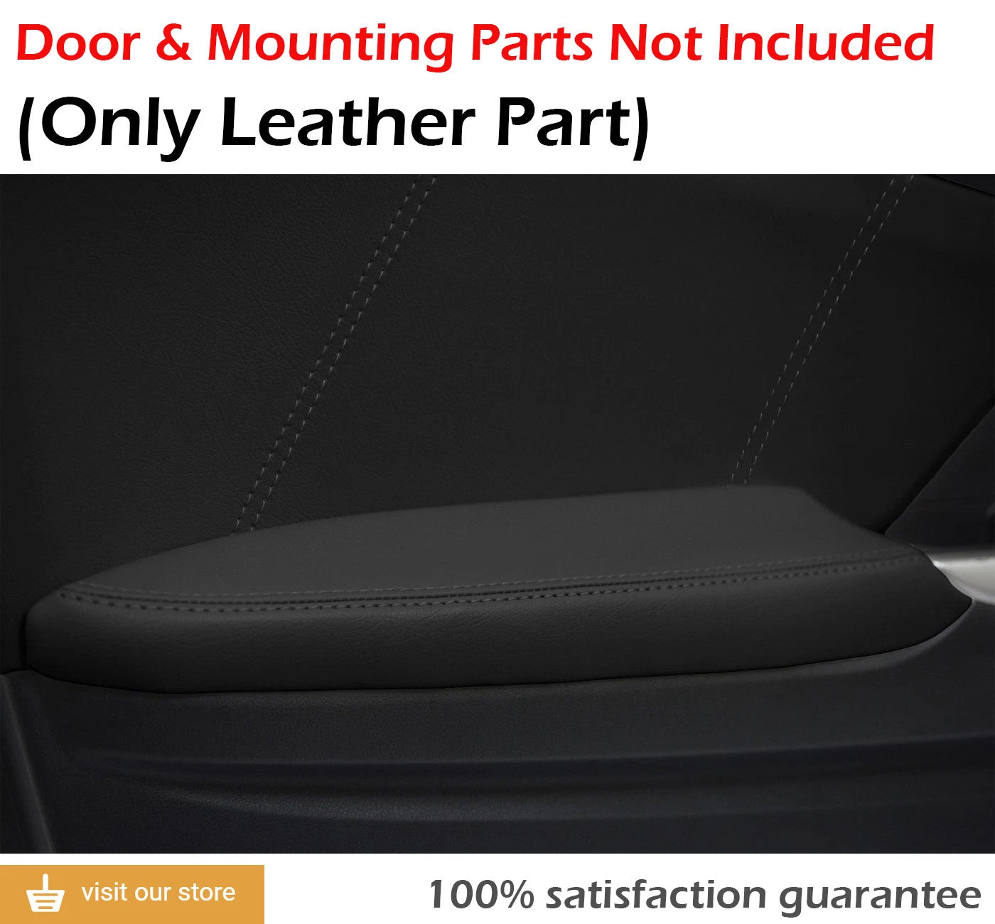 Synthetic Leather Door Panel for Honda Civic Coupe (2012–2015) Black Stitch