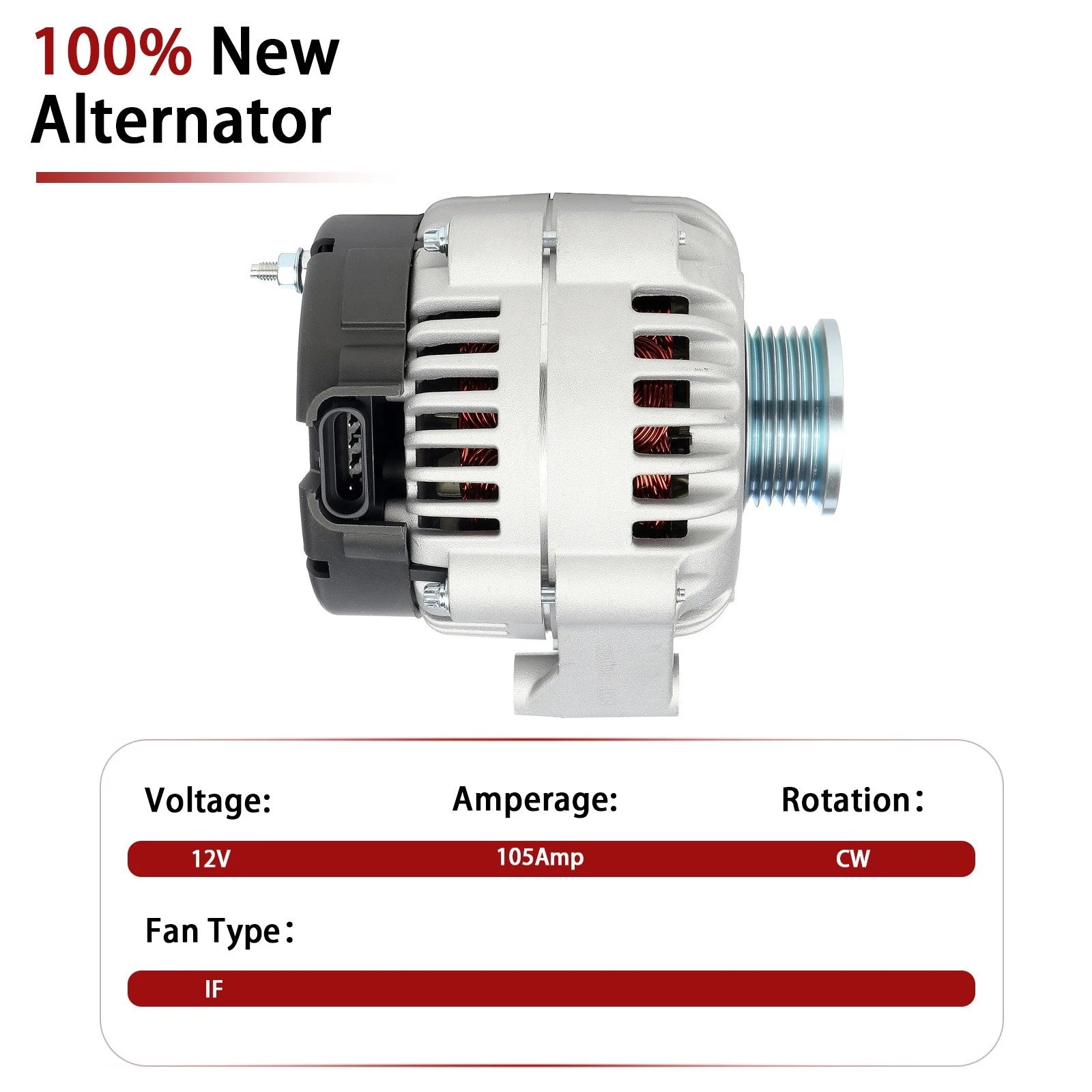Alternator for Chevrolet Silverado 1500 2500 HD (2007–2019)